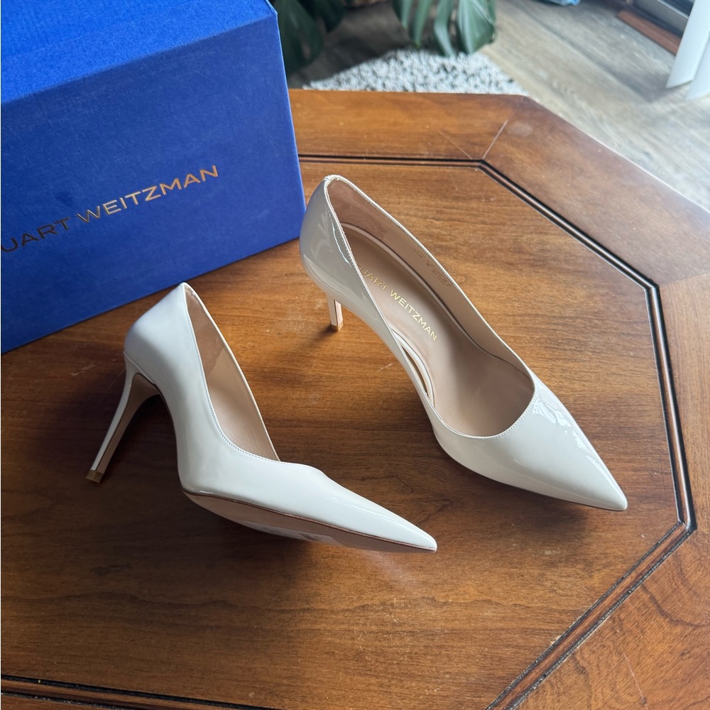 Stuart Weitzman Stuart Power 85MM Leather Pumps